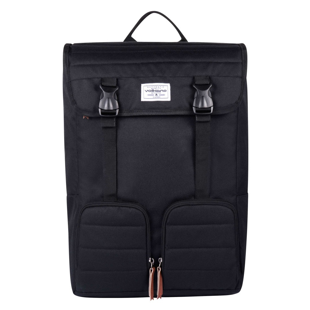 Volkano Oxford Satchel With 15.6in Laptop Pocket, Black