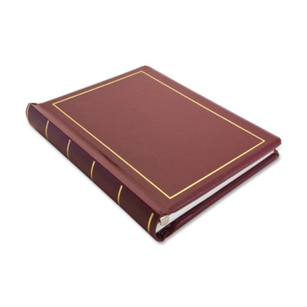 Wilson Jones Minute Book, Letter Size 8 1/2in x 11in, 250 Pages, Red - 125 Sheet(s) - 28 lb - Sewn Bound - Letter - 8 1/2in x 11in Sheet Size - Red Cover - 1 Each