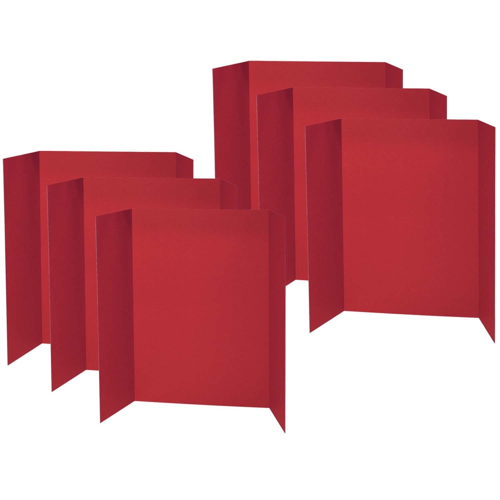Pacon Presentation Boards, 48in x 36in, Red, Pack Of 6 Boards