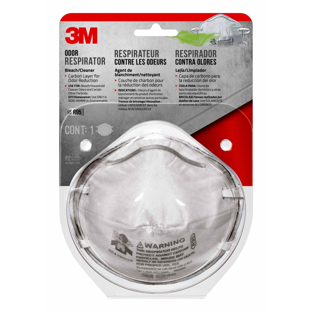 3M Household Cleanser Odor Respirator, White