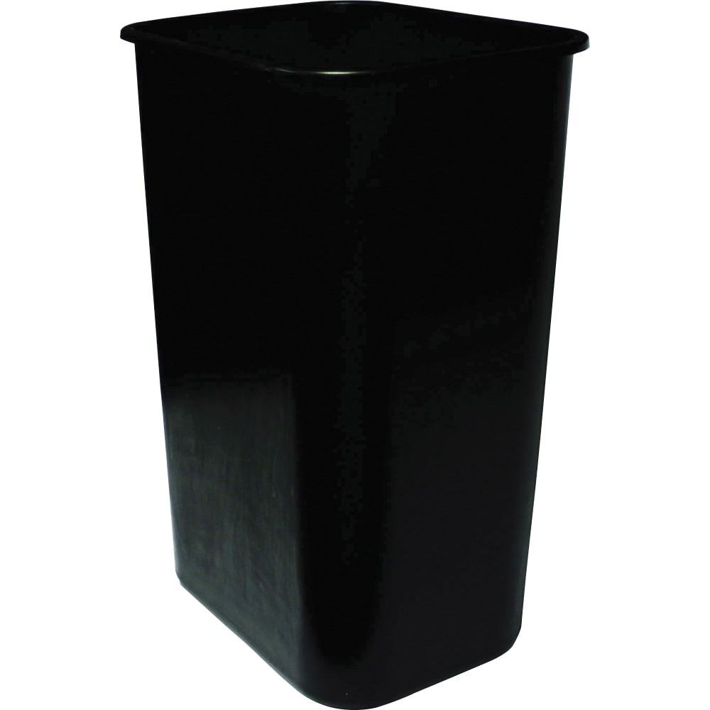 Genuine Joe 41-Quart Wastebasket - 10.25 gal Capacity - Durable, Sturdy, Dent Resistant, Chip Resistant, Rust Resistant, Long Lasting - 19.9in Height x 9.4in Width x 15.2in Depth - Polyethylene - Black - 1 Each