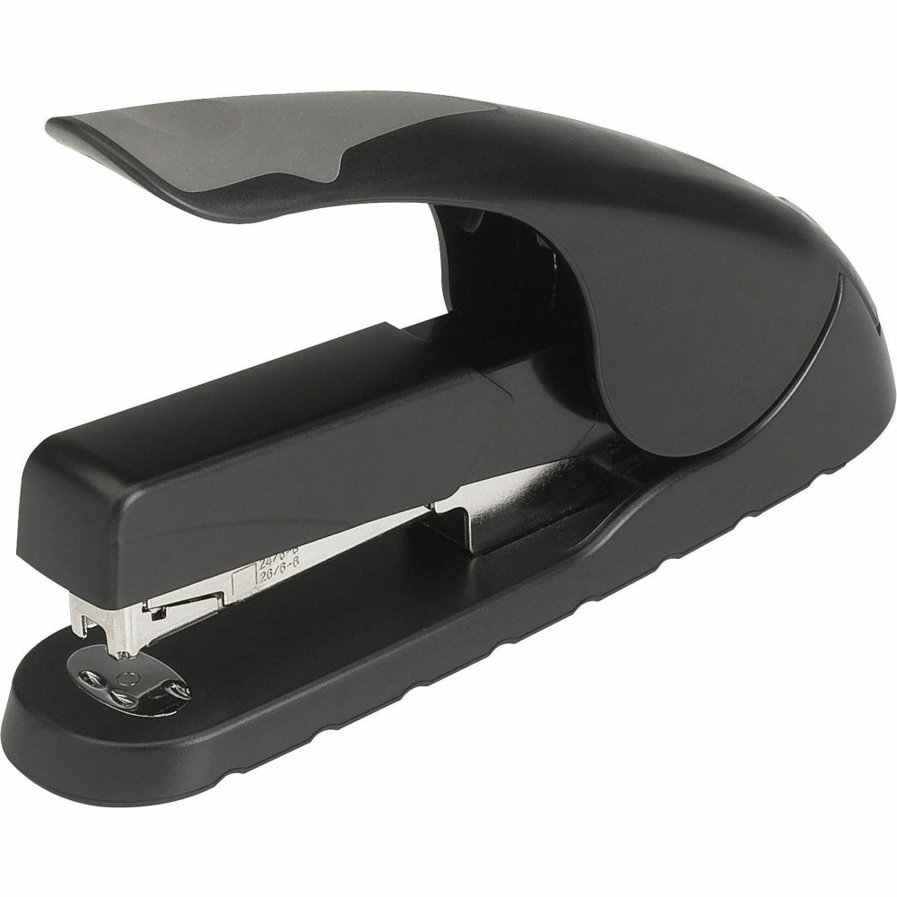 Business Source Full-strip Effortless Stapler - 20 of 20lb Paper Sheets Capacity - 210 Staple Capacity - Full Strip - 1/4in , 5/16in Staple Size - 1 Each - Black, Gray