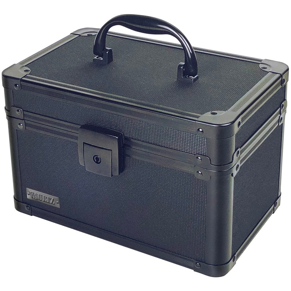 IdeaStream Metal Divided Storage Box, 6-1/2inH x 6inW x 6inD, Black