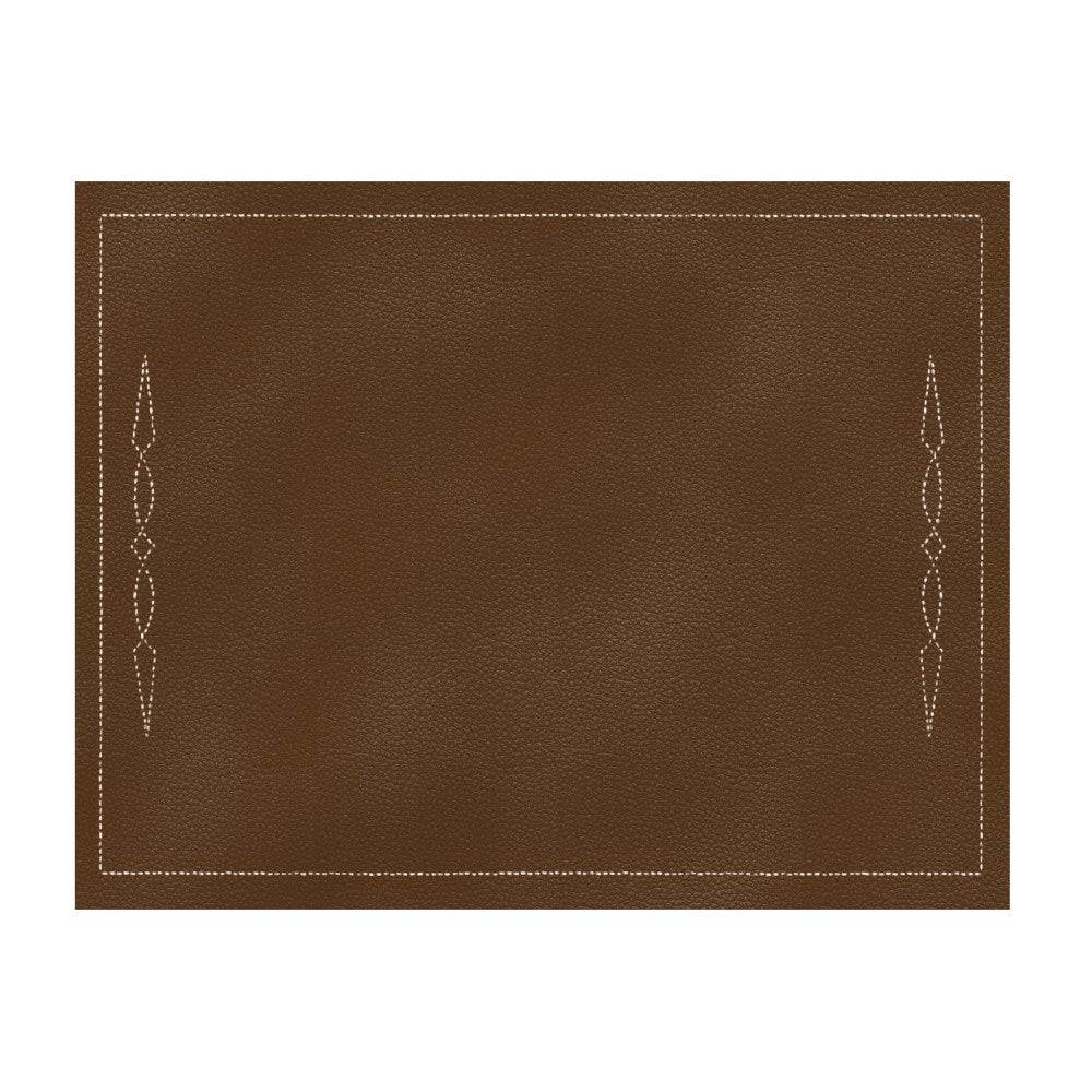 So-Mine Vinyl Touch Of Class Chair Mat, 48in x 60in, Brown