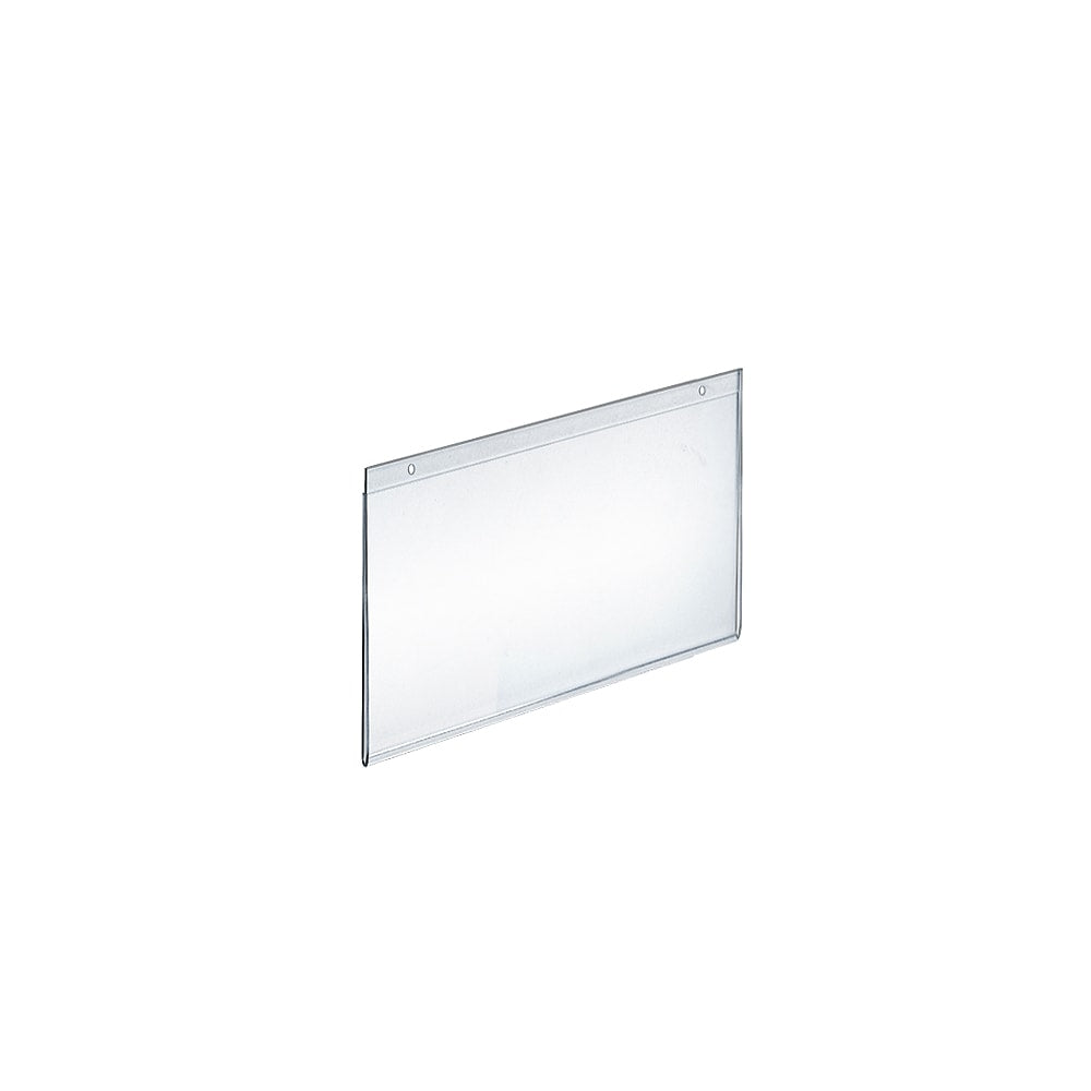 Azar Displays Wall-Mount U-Frame Acrylic Sign Holders, 5 1/2in x 7in, Clear, Pack Of 10