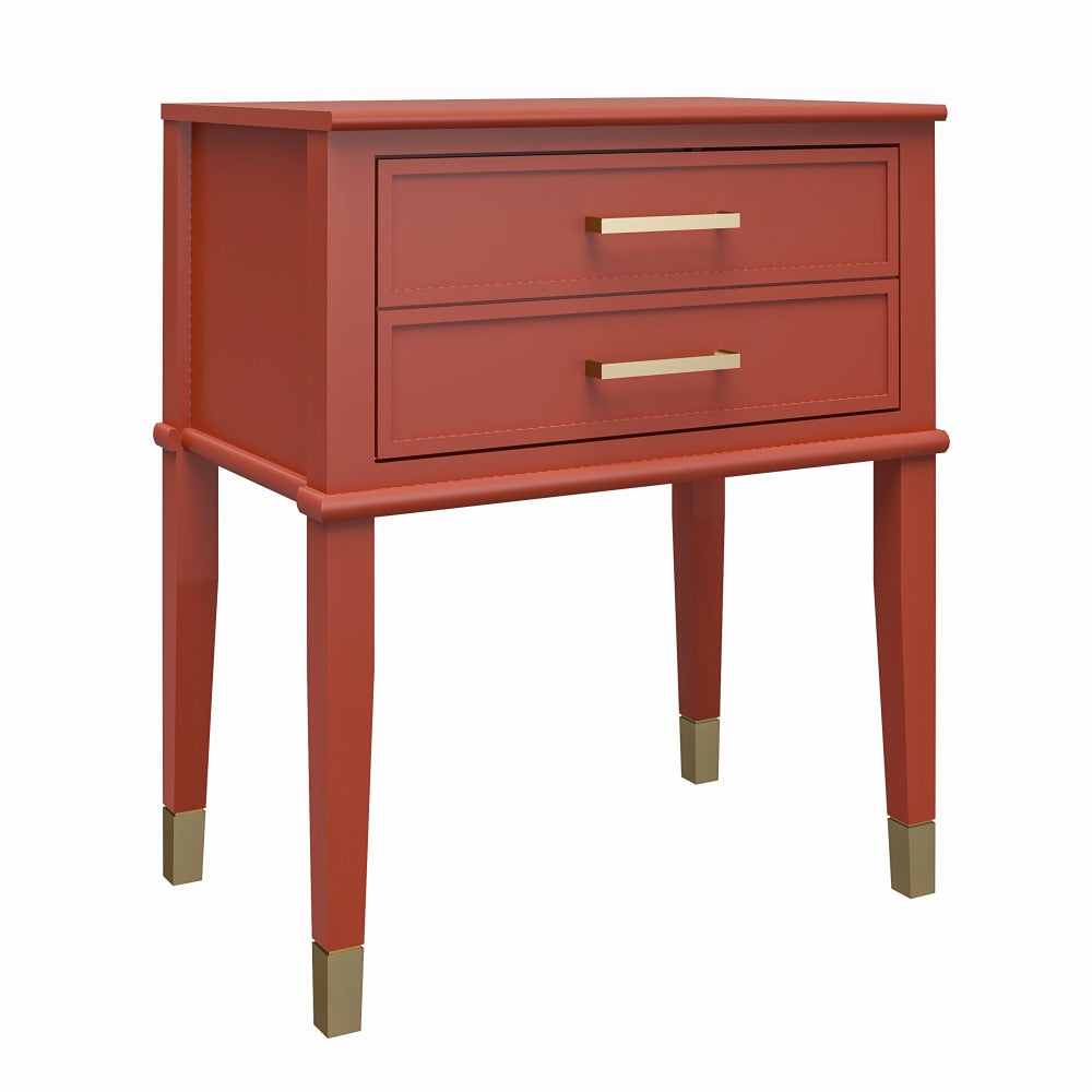 Ameriwood Home Westerleigh End Table, 28-1/8inH x 23-5/8inW x 15-1/2inD, Terracotta