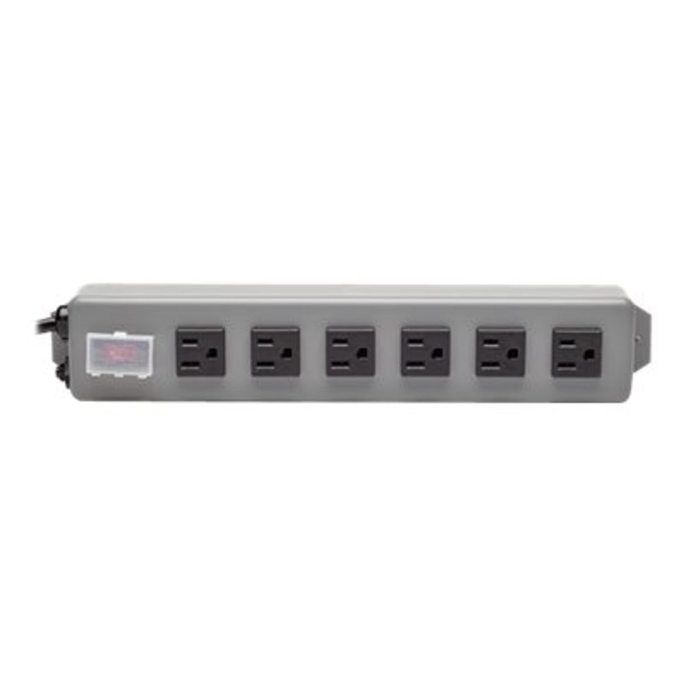 Tripp Lite Waber-by-Tripp Lite 6-Outlet (41.3 mm center-to-center spacing) Industrial Power Strip, 6-ft. Cord - Power distribution strip - 15 A - AC 120 V - input: NEMA 5-15P - output connectors: 6 (6 x NEMA 5-15R) - 6 ft cord