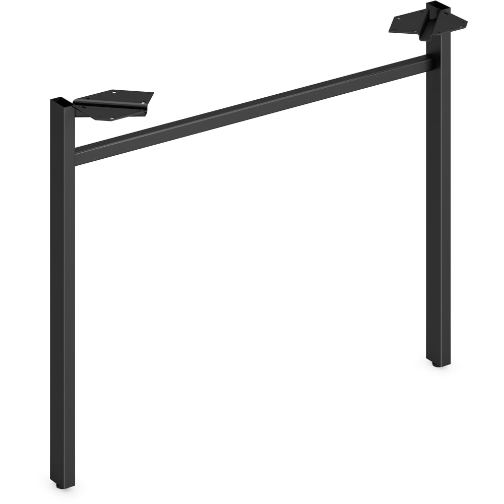HON Mod Collection Worksurface 30inW U-leg Support - 30in - Finish: Black