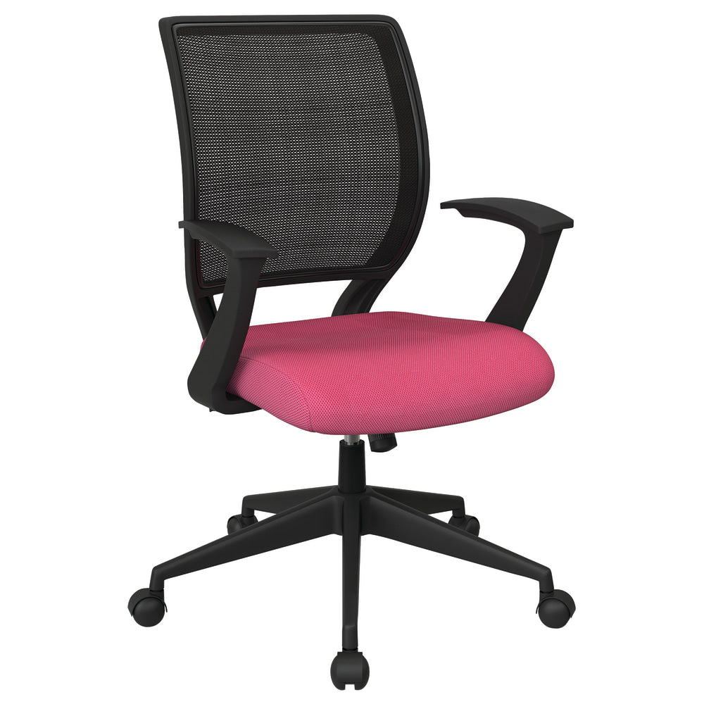 Office Star Work Smart Mesh Task Chair, Pink/Black