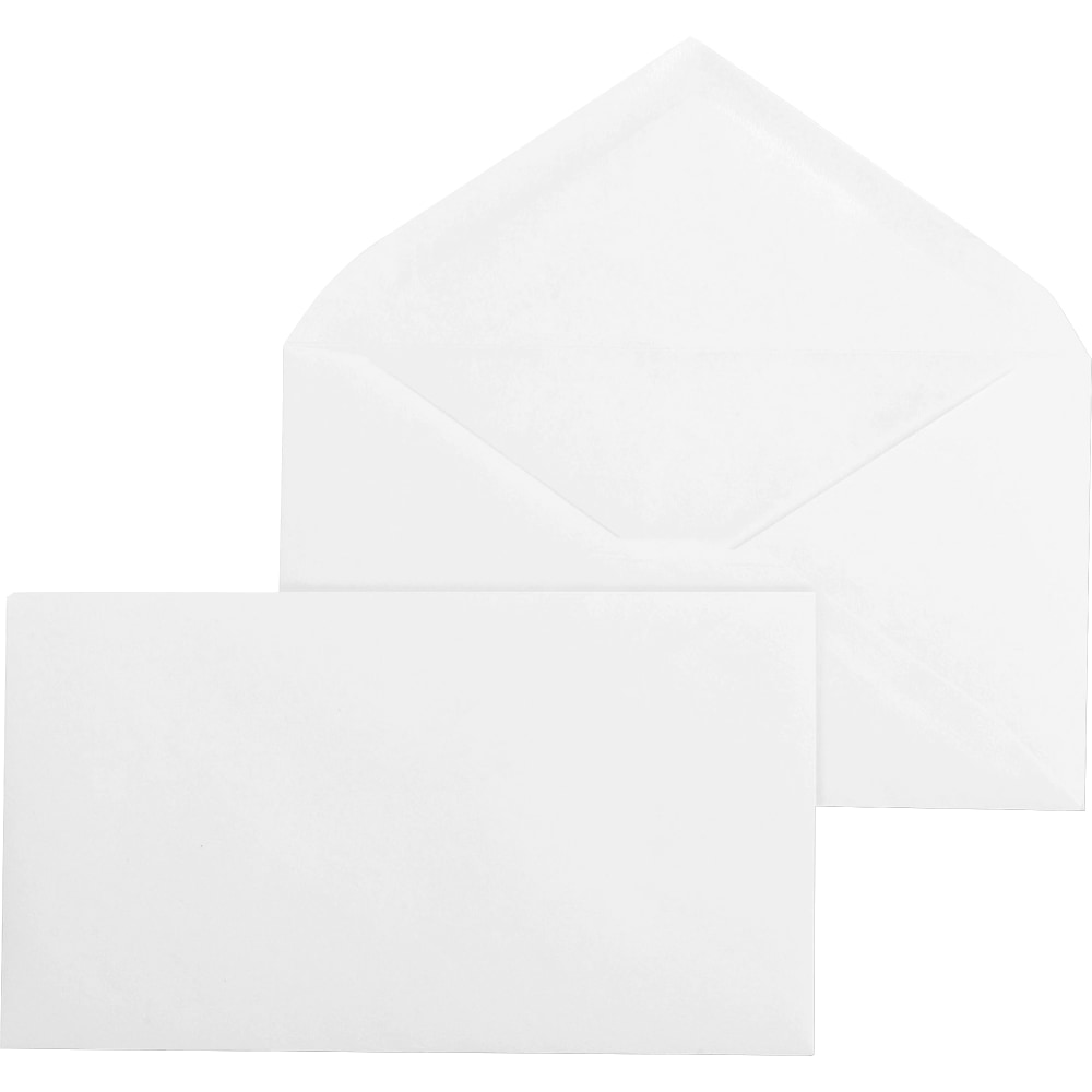 Business Source Diagonal Seam No. 9 Envelopes - Business - #9 - 3 7/8in Width x 8 7/8in Length - 24 lb - Gummed - Wove - 500 / Box - White