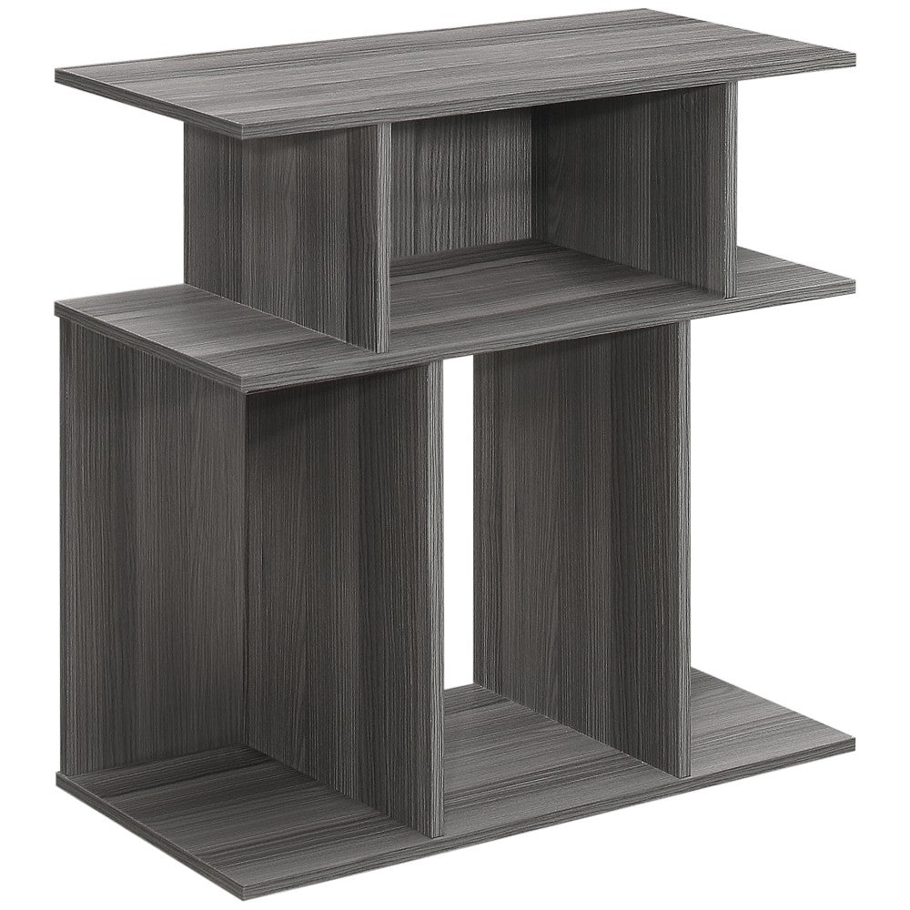Monarch Specialties Justin Accent Table, 23-3/4inH x 23-3/4inW x 11-3/4inD, Gray