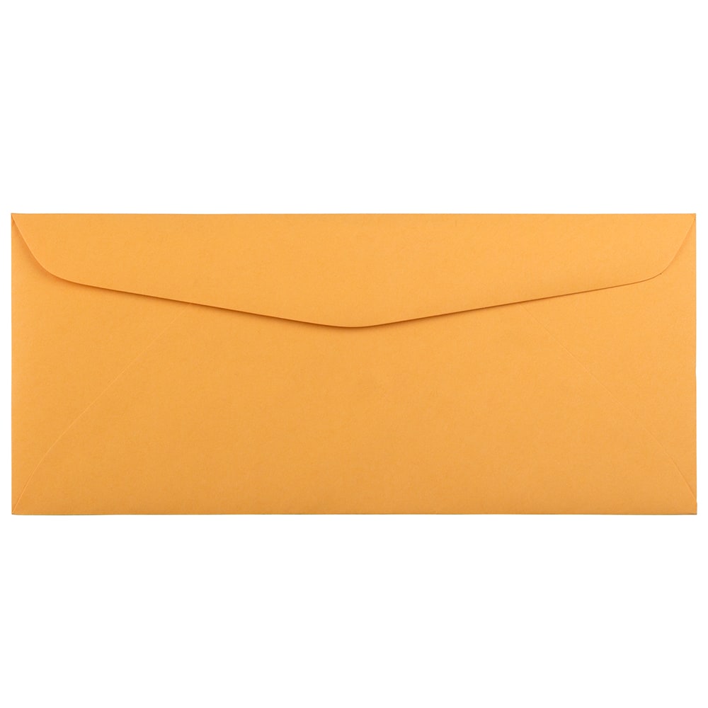 JAM Paper Booklet Commercial-Flap Envelopes, #12, Gummed Seal, Brown Kraft, Pack Of 500 Envelopes