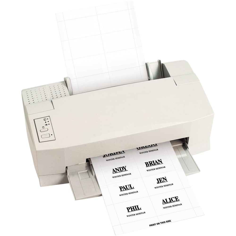 Partners Brand Badge Inserts, 2in x 3in, White, Case Of 280