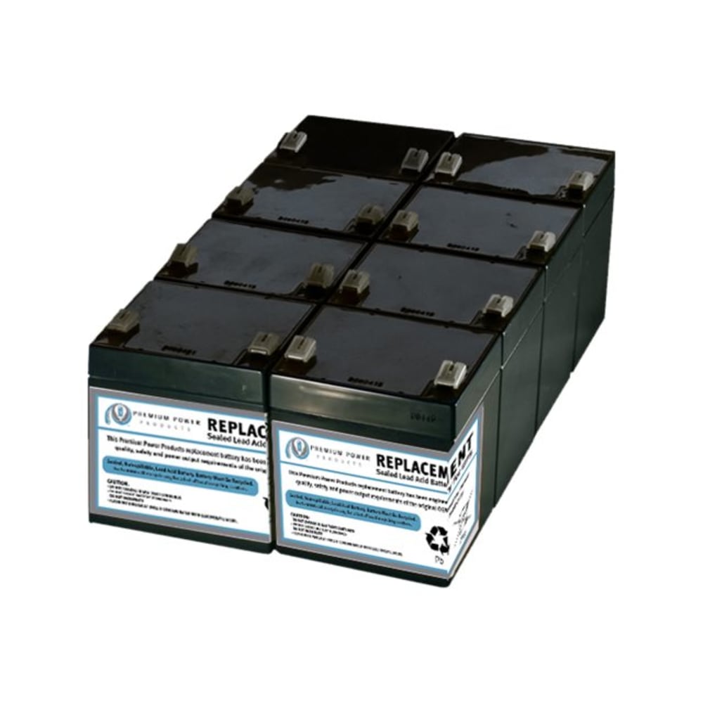 eReplacements - UPS battery (equivalent to: APC RBC43) - 1 x battery - lead acid - for P/N: SMT2200R2I-AR, SMT2200RM2UC, SMT3000R2I-AR, SMT3000RM2UC, SMT3000RMI2UC