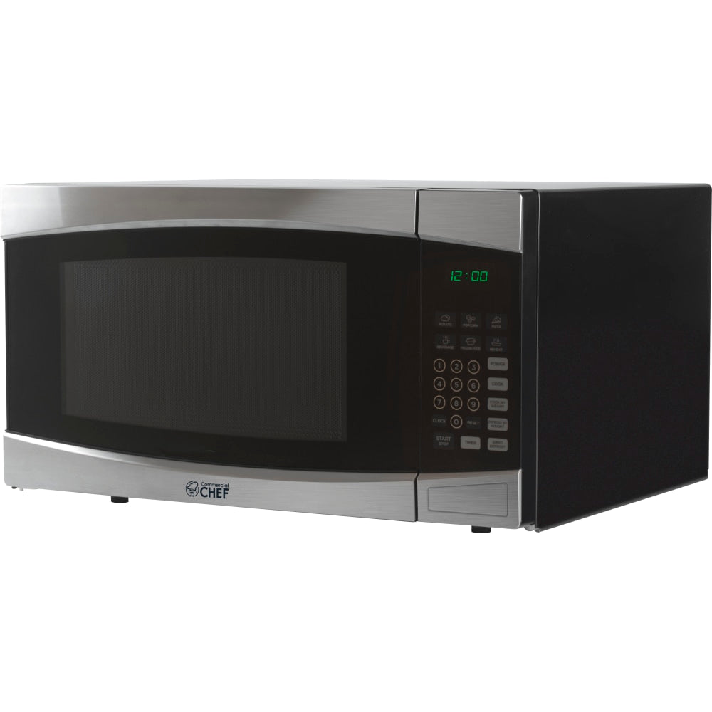 Commercial Chef 1.6 Cu. Ft. Counter-Top Microwave, Silver