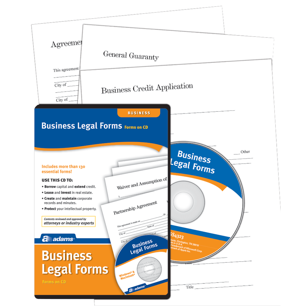 Adams Business Legal Forms And Agreements