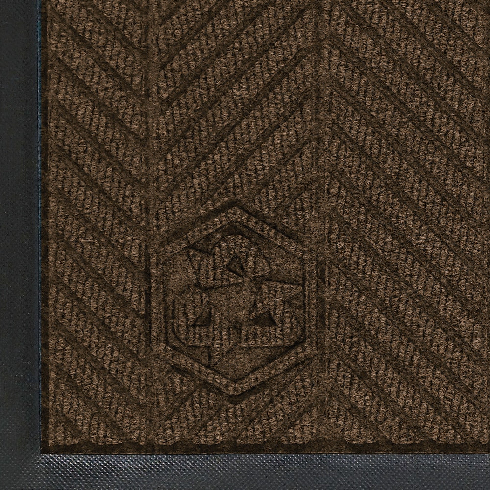 M+A Matting WaterHog Floor Mat, Max Herringbone, 6ft x 12ft, Chestnut Brown