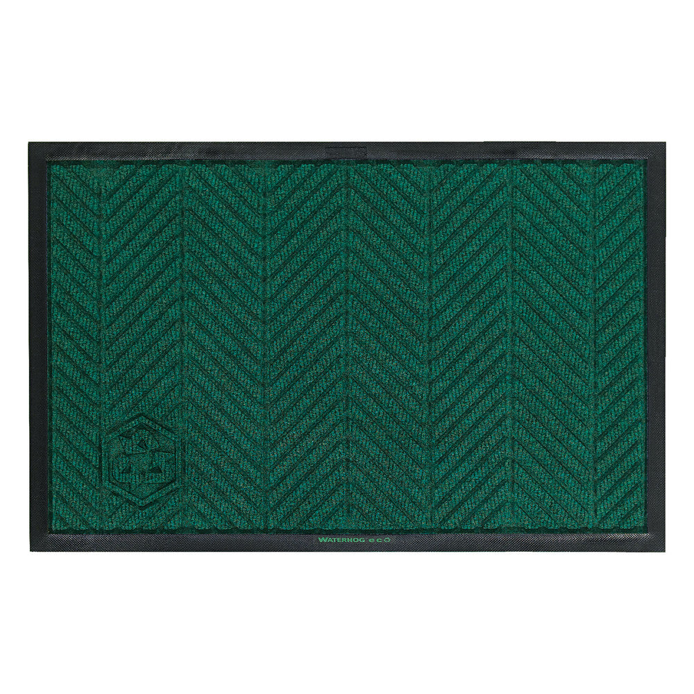 M+A Matting WaterHog Floor Mat, Max Herringbone, 3ft x 5ft, Southern Pine