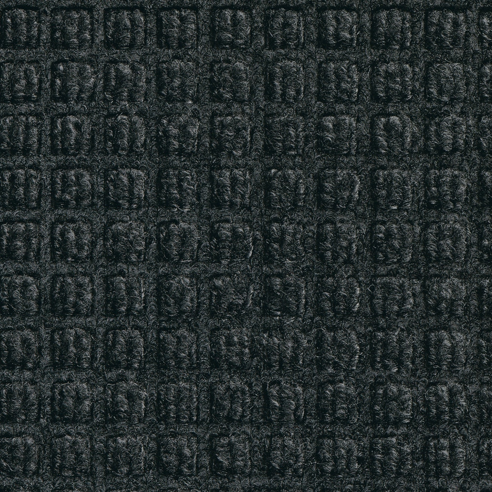 M+A Matting WaterHog Squares Classic Floor Mat, 4ft x 6ft, Charcoal