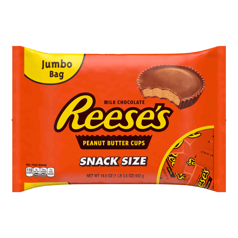 Reeses Snack-Size Peanut Butter Cups, 19.5 Oz Bag