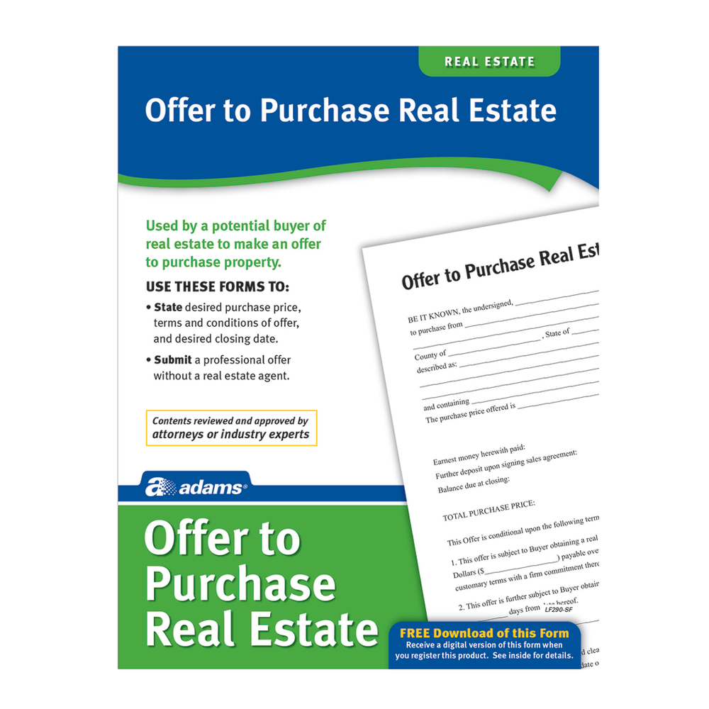 Adams Offer To Purchase Real Estate