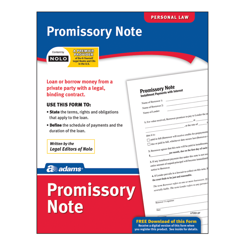 Adams Promissory Note