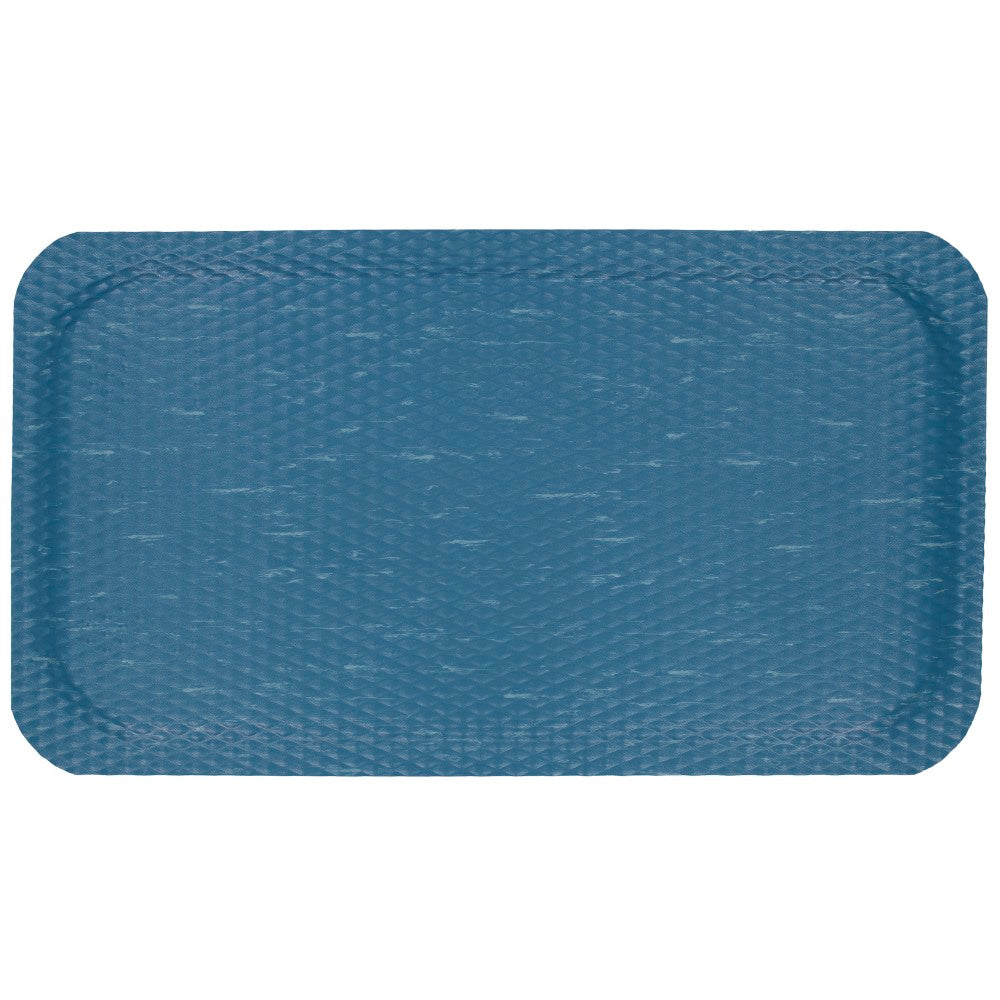 M+A Matting Hog Heaven Marble Top Floor Mat, 7/8in Thick, 3ft x 5ft, Blue Merle