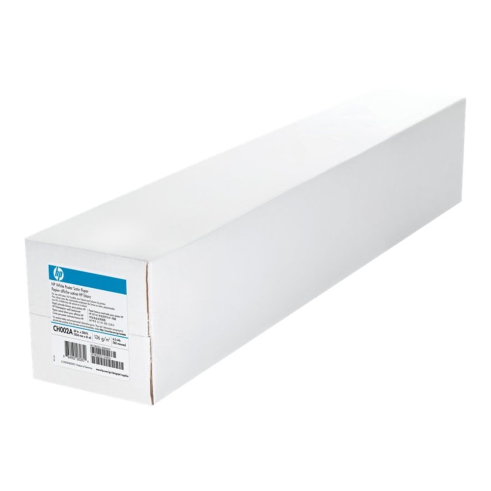 HP - Satin - Roll (60 in x 200 ft) - 136 g/m2 - 1 roll(s) poster board - for DesignJet 10000s, 8000s, 9000s, L25500 (60in), L26500, L28500, L65500; Scitex FB910, FB950
