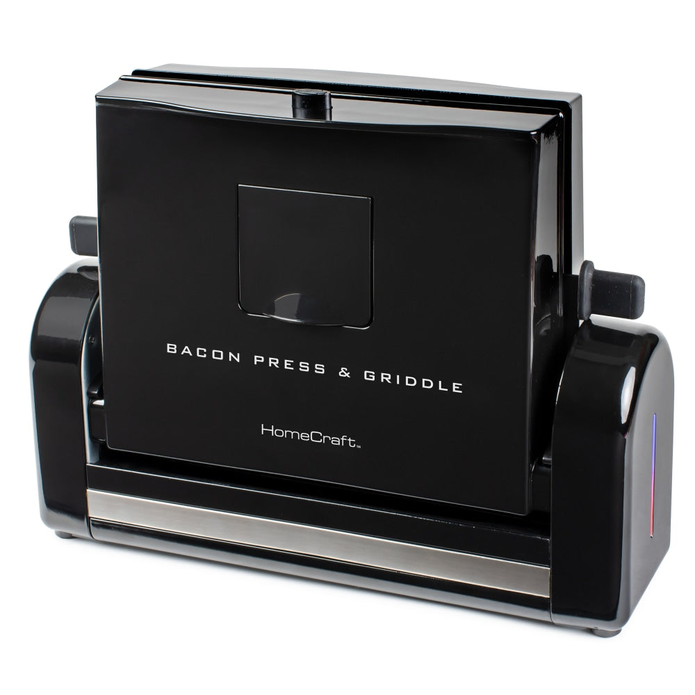 Nostalgia Electrics NFBG2BK Bacon Press & Griddle, 5in x 11in