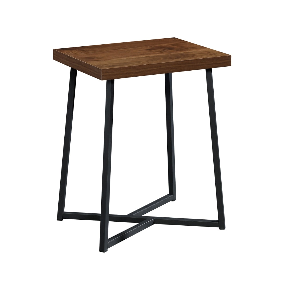 Sauder Canton Lane Side Table, 23-5/8inH x 15-1/2inW x 19-3/8inD, Grand Walnut/Black