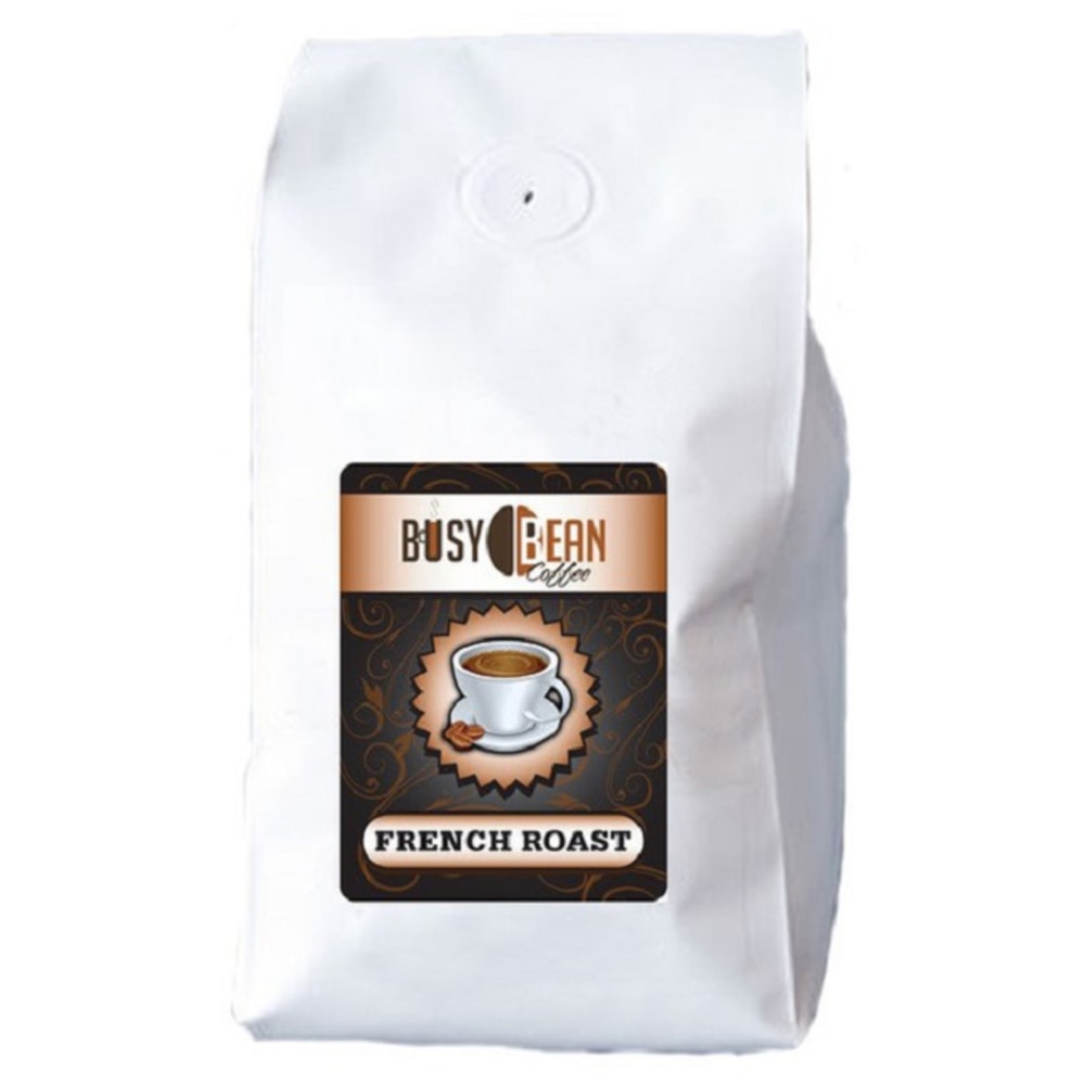 Hoffman Busy Bean Whole Bean Coffee, French Vanilla, Dark Roast, 5 Lb, Pack Of 2 Bags