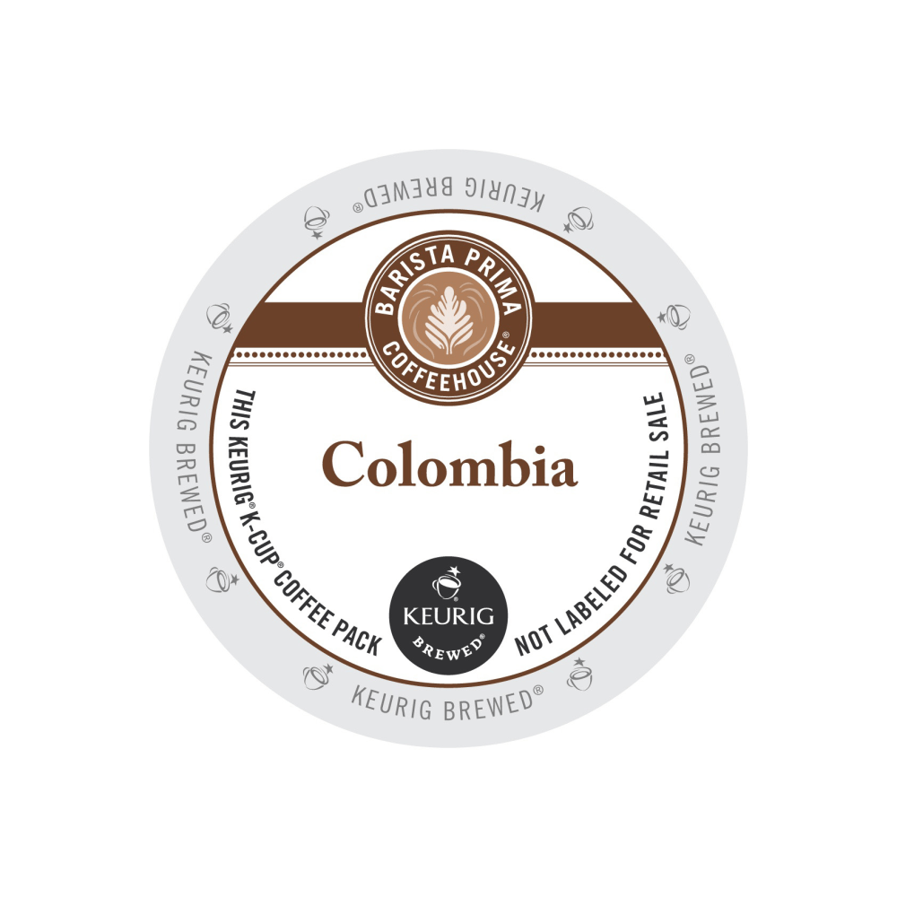 Barista Prima Coffeehouse Single-Serve Coffee K-Cup Pods, Columbia Roast, Carton Of 24