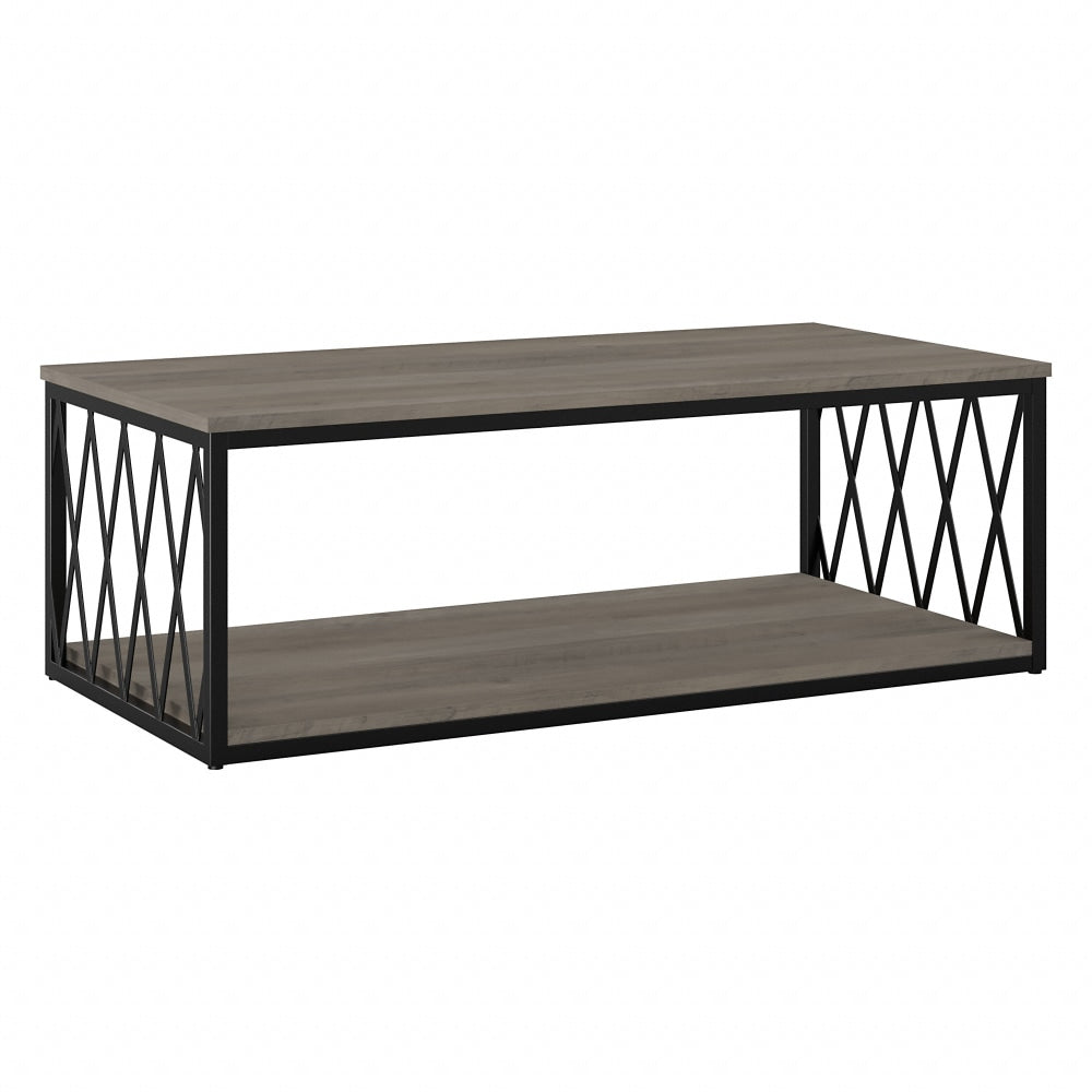 kathy ireland Home by Bush Furniture City Park Industrial Coffee Table, Driftwood Gray, Standard Delivery