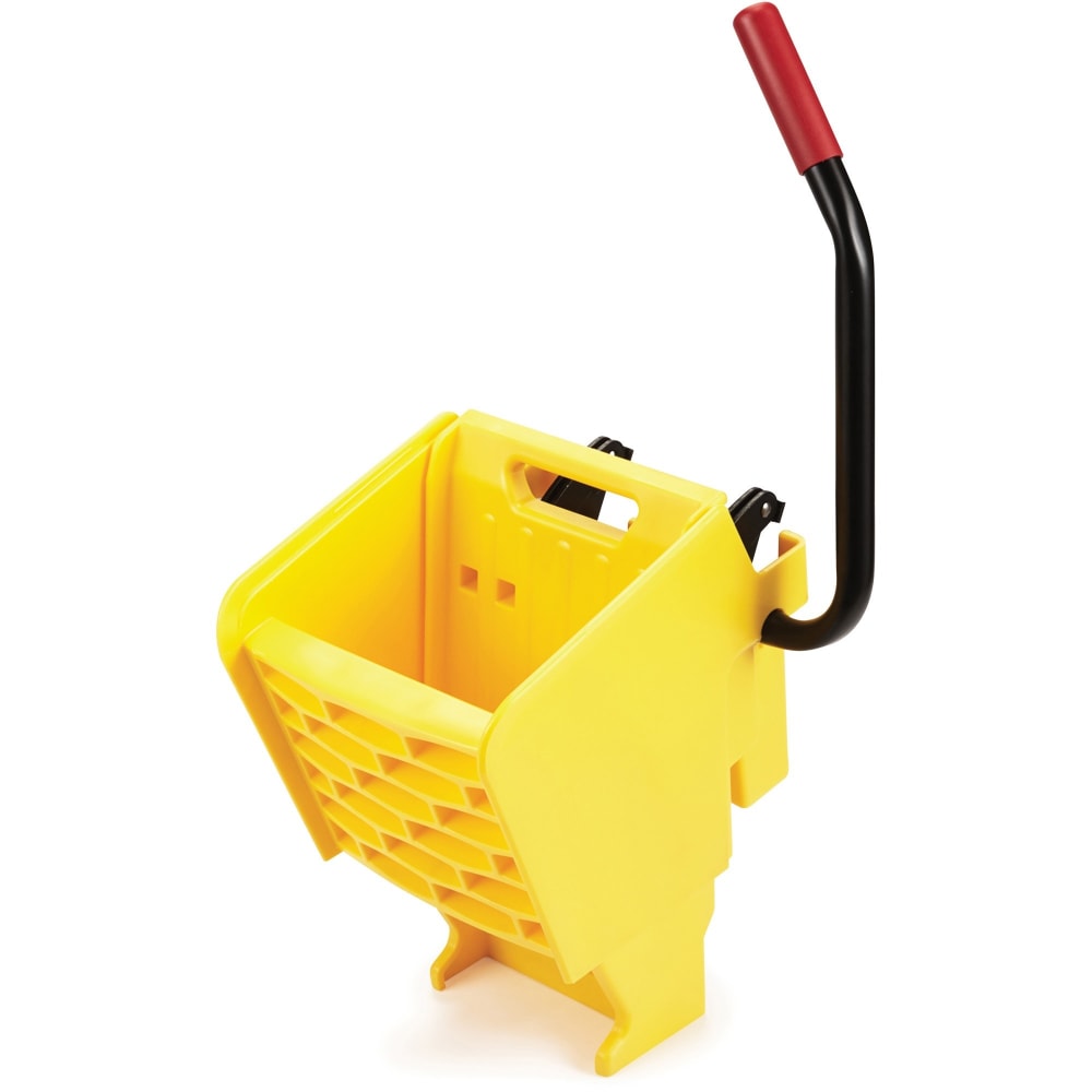 Rubbermaid Commercial WaveBrake Side Press Wringer - 8.75 gal - 31.1in x 13.4in x 15.8in - Plastic, Steel - Yellow - 1 Each