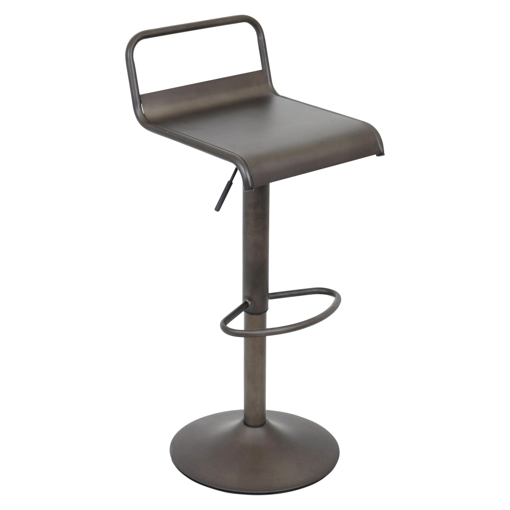 Lumisource  Emery Barstool, Antique Metal