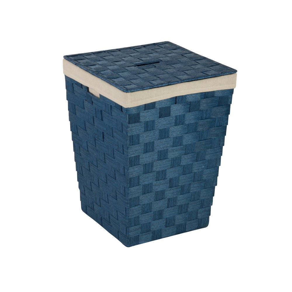 Honey-Can-Do Paper Rope Hamper, 20in, Blue