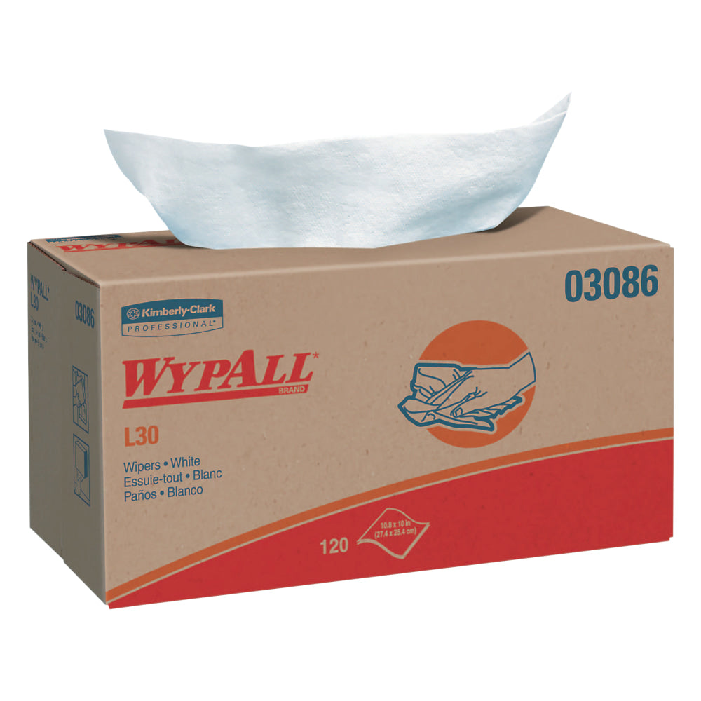 WypAll L30 Wipers, Pop-Up Box, White