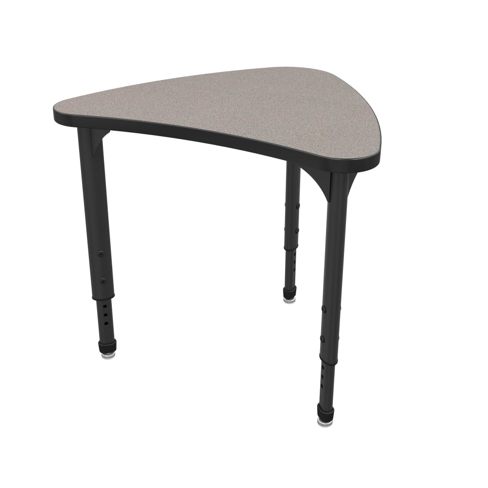 Marco Group Apex Series Adjustable Chevron 30inW Student Desk Student Desk, Gray Nebula/Black
