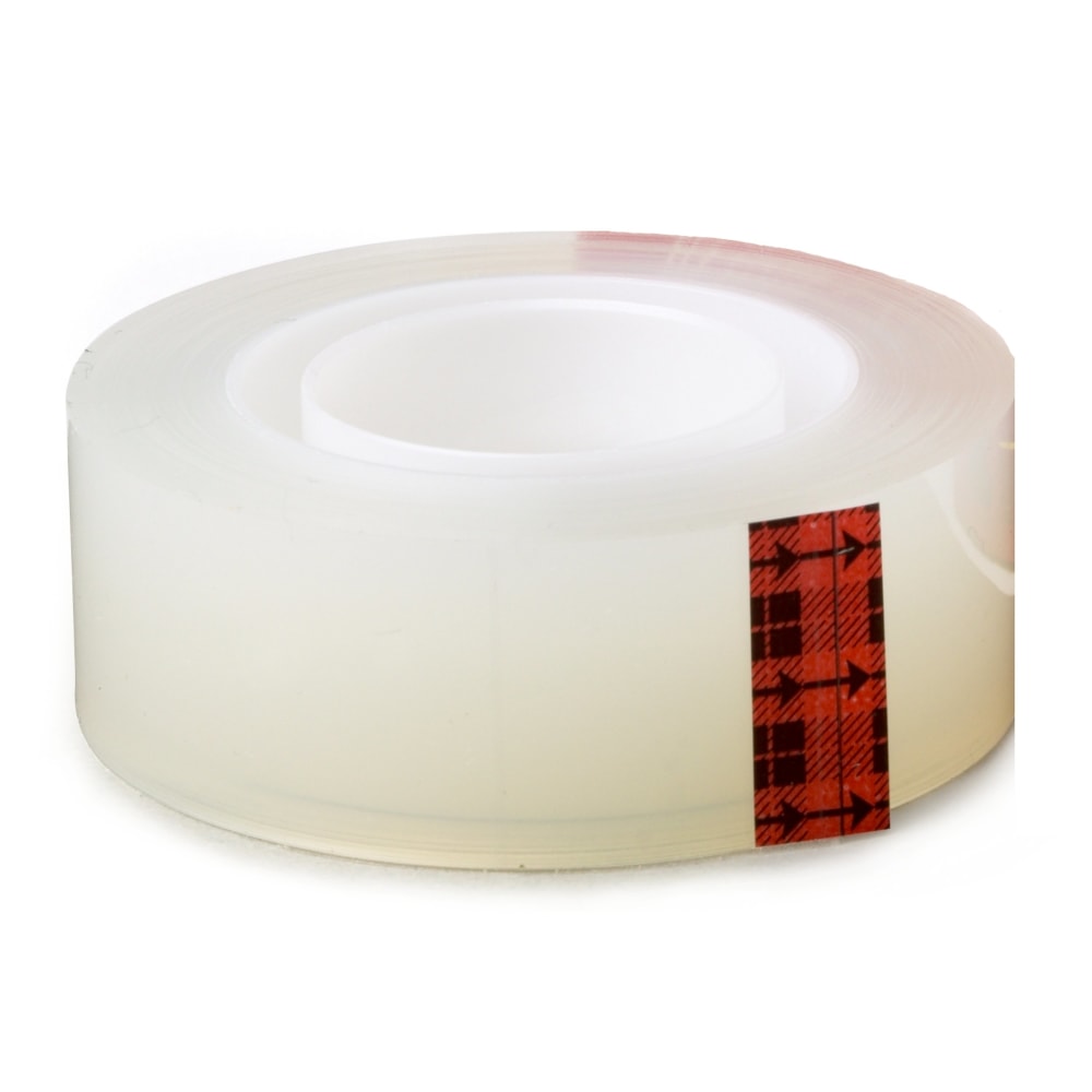 Scotch Transparent Tape, 1/2in x 1,296in, Clear, Pack Of 2 Rolls