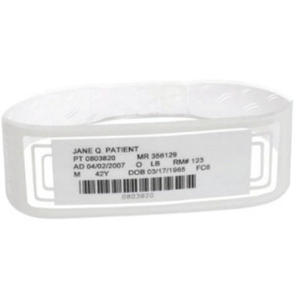 Zebra OmniBand Adult - Blue - 3.374 in x 1.126 in 1000 label(s) (500 sheet(s) x 2) wristband labels