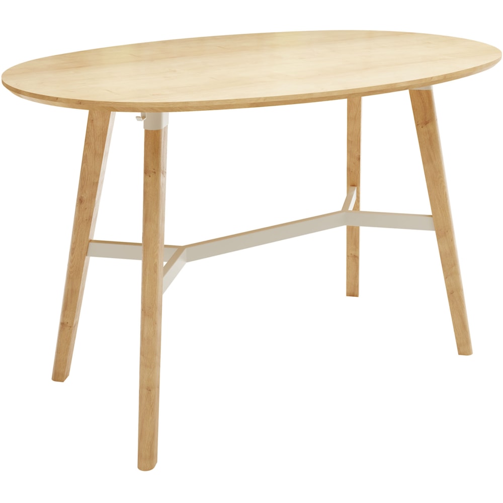 Safco Resi Bistro Table, 42-1/2inH x 65inW x 42inD, Natural