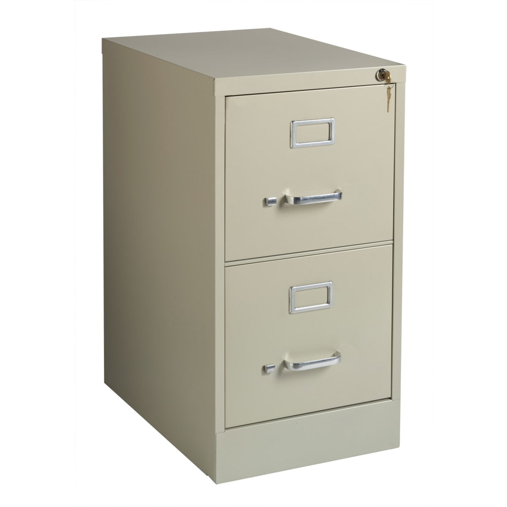 WorkPro 22inD Vertical 2-Drawer File Cabinet, Putty
