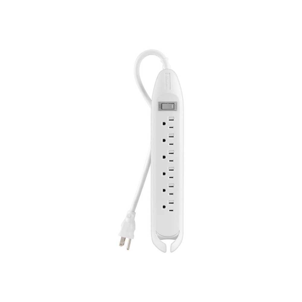 Belkin 6-Outlet Sliding Cover Power Strip, 12ft Cord, Beige, BLKF9D16012