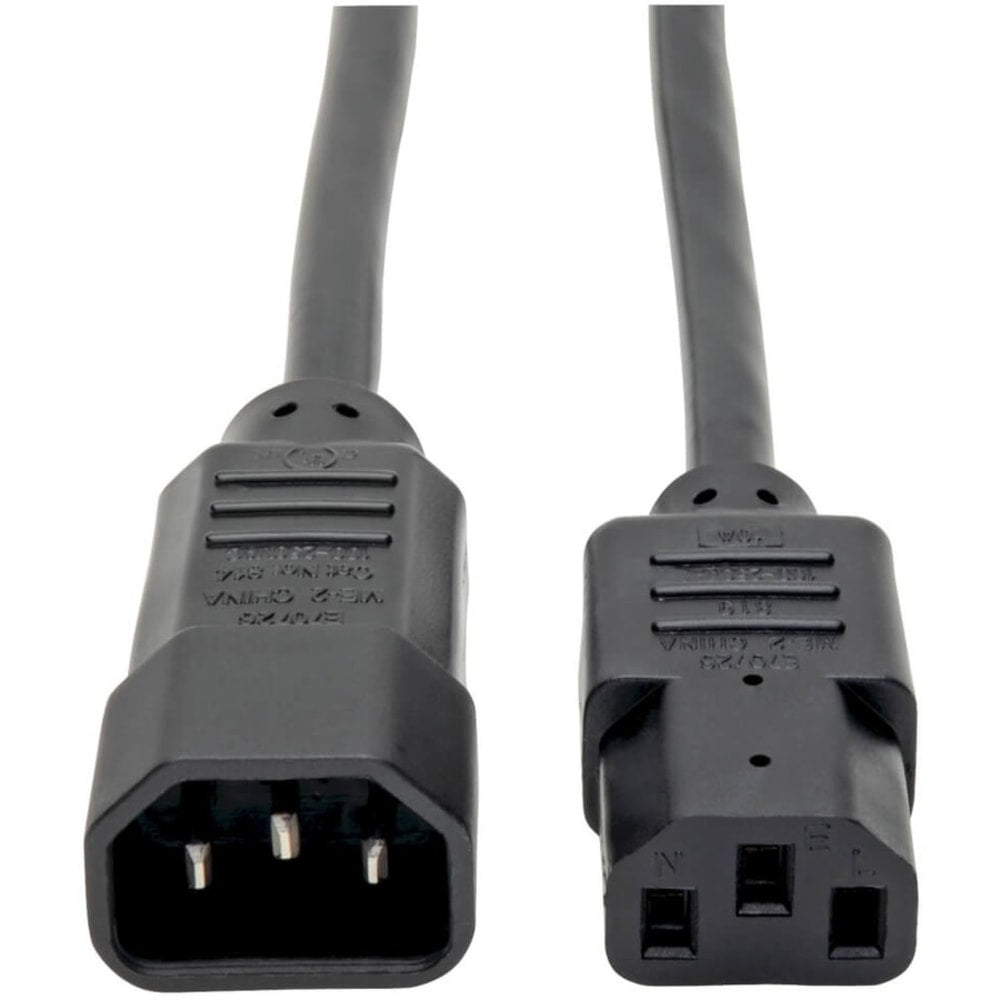 Eaton Tripp Lite Series PDU Power Cord, C13 to C14 - 10A, 250V, 18 AWG, 3 ft. (0.91 m), Black - Power extension cable - IEC 60320 C14 to power IEC 60320 C13 - AC 100-250 V - 10 A - 3 ft - black