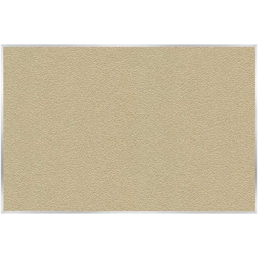 Ghent Vinyl Bulletin Board, 48inH x 96inW, Aluminum Frame, Caramel