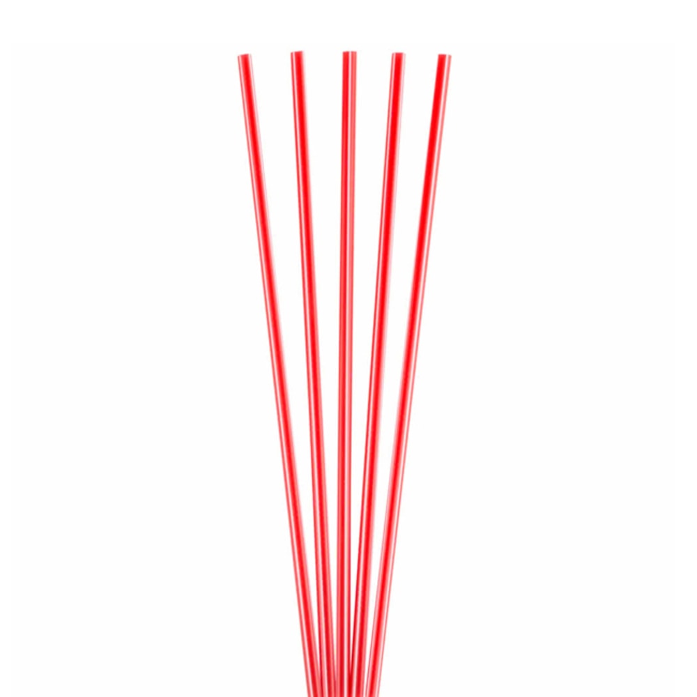 Goldmax Slim Plastic Sip N Stir Sticks, 5 1/4in, Red, Pack Of 10,000