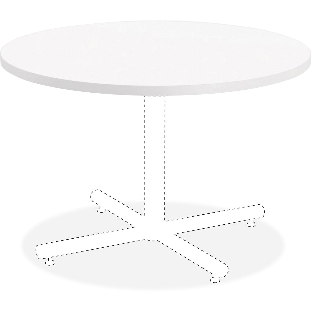Lorell Hospitality Round Table Top, 42inW, White