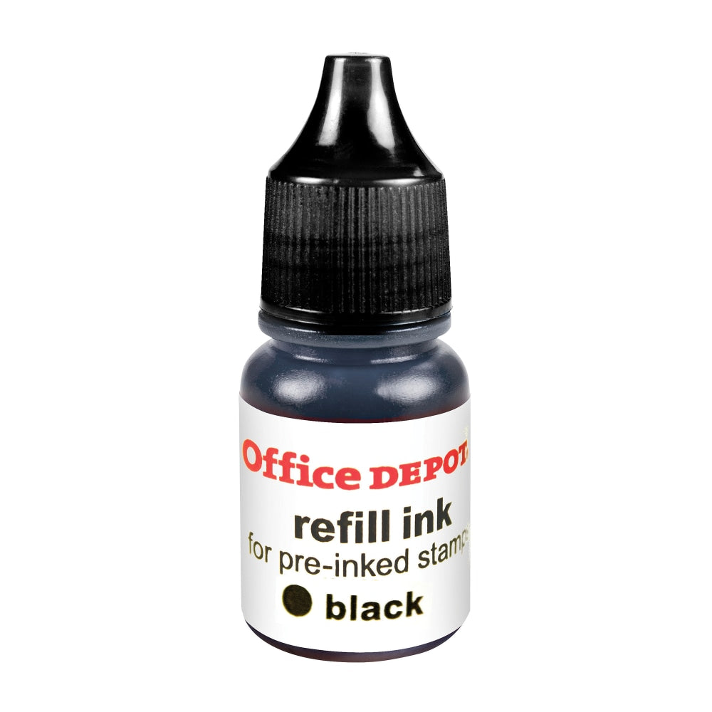 Office Depot Brand Pre-Ink Refill Ink, Black, Pack Of 2 Refills