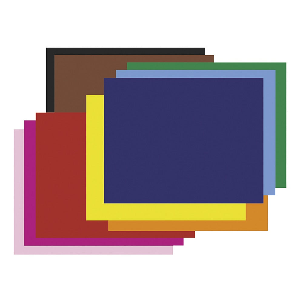Pacon Peacock 100% Recycled Railroad Board, 22in x 28in, 4-Ply, Assorted, Pack Of 25 Sheets