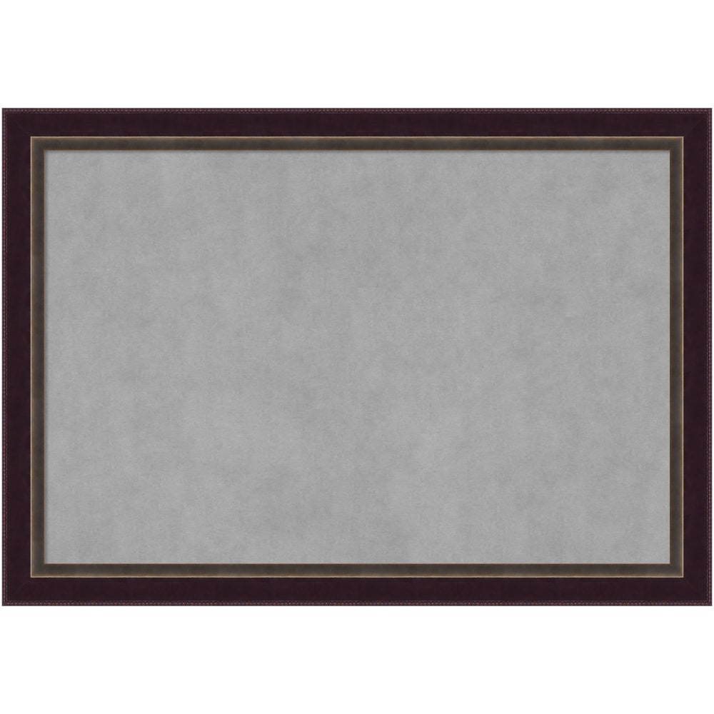 Amanti Art Magnetic Bulletin Board, Steel/Aluminum, 40in x 28in, Signore Bronze Wood Frame
